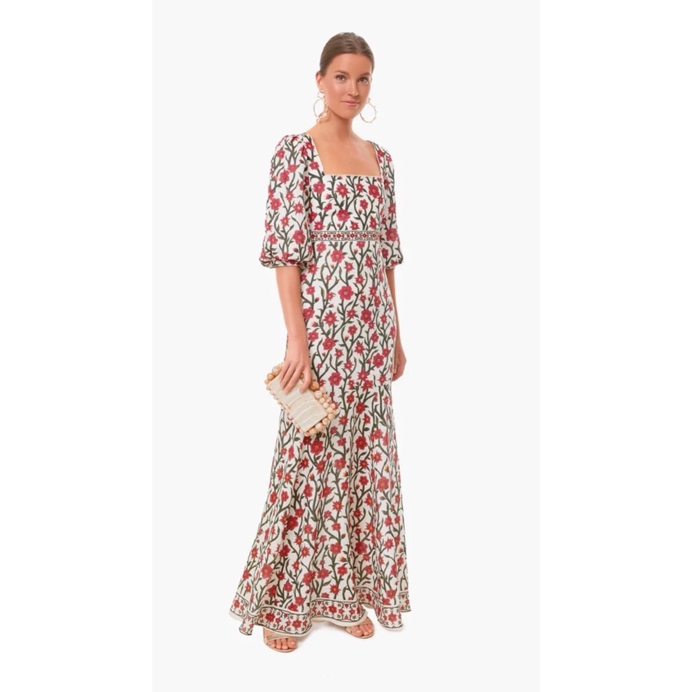 NWT Agua By Agua Bendita Escarlata Embroidered Clavel Dress Size S